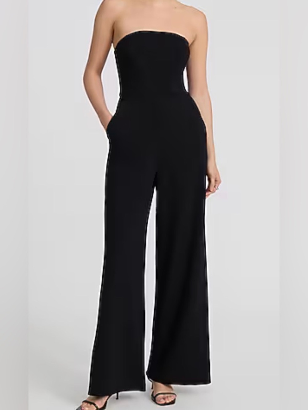 Express Strapless Black Jumpsuit